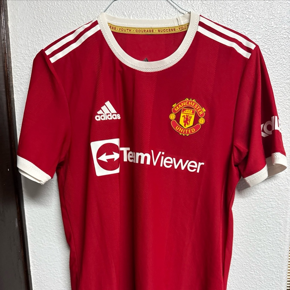 Adidas $130 Manchester United 2021/2022 Authentic Home Jersey Mens Size M
